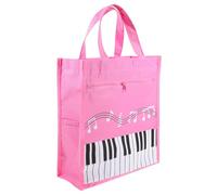 VICASKY Pink Waterproof Music Score Holder Bag for Keyboard with Non-woven Fabric, Multipurpose Storage and Fashionable Design, Portable Sheet Music Folder for Musicians