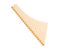 VICASKY Pipe G Key Pan Flute for Adults Traditional Wind Instrument with Pure Sound Left Right Hand Play White Elegant Finish Professional Craft for Folk Music and Stage Performances