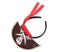 VICASKY Pirate Non-woven Fabric and Pp Cotton Material Headband for Essential Brown Versatile Occasion Photo Prop and Carnival Accessory with Gender Neutral Style Adults Halloween