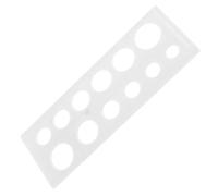 VICASKY Plastic Fruit Diameter Measuring Ruler Set for Citrus, Apples, Cherries - Small Size 15-32mm, 12pcs Plastic Fruit Grade Measuring Tool for Garden and Harvest