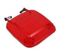 VICASKY Plastic Garbage Bin Lid Replacement Lightweight Trash Can Cover Easy Install Red Waste Basket Lid for Home and Commercial Use