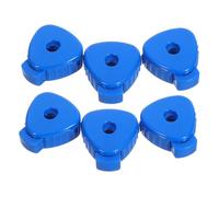 VICASKY Plastic Quick Release Cymbal Nuts Blue 6pcs Universal Compatibility, 6-8mm Size for Drum Hardware and Jazz Drum for Live Performances and Percussion Replacement