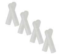VICASKY Plastic Shoe Lace Buckles 8 Pieces 5mm X 22mm Glow-in-the-dark Shoelace Ends for Casual Canvas Shoes