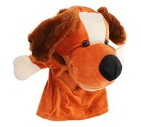 VICASKY Plush Cartoon Dog Hand Puppet with Moving Mouth for Ages Interactive Animal Hand Puppet for Parent Play to Stimulate Imagination and Communication Skills
