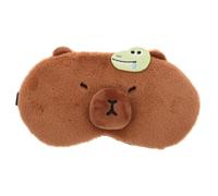 VICASKY Plush Cooling Eye Mask Cute Cartoon Design Sleep Mask for Adults Lightweight Breathable Eye Cover for Napping Travel and Relaxation for Students Office Workers
