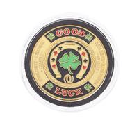 VICASKY Poker Card Guards Good Luck 2 Pack Collectible Poker Card-guard with Design Reliable Abs and Copper Table Games Protector