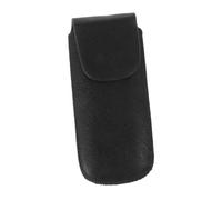 VICASKY Portable 10-hole Blues Harmonica Storage Case Black Leather Harmonica Pouch with Protective Cover Compact Carrying Box for Travel and Daily Use