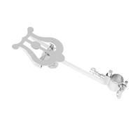 VICASKY Portable Adjustable Piccolo Music Score Clip Metal Lyre Clips Silver for Marching Band Practice and Performance, Compact Flip Folder Holder for Sheet Music