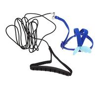 VICASKY Portable Bird Harness Leash Set for Parrots and Small Birds, Elastic Traction Outdoor Flying Rope with Comfortable Blue Strap, Suitable for Cockatiel and Budgerigar Training