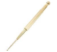 VICASKY Portable Brass Dual-Headed Acupoint Massage Stick for Deep Tissue Muscle Relaxation Precise Manual Acupuncture Pen Pressure Point Massage Tool Compact Trigger Point Massager for