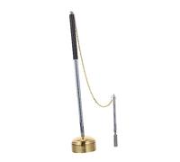 VICASKY Portable Easy to Use Fish Buddha Utensil Wooden Delicate Chime Instrument with Brass and Stainless Steel for Temple Dharma Rituals and Meditation Suitable for Kitchen and Study
