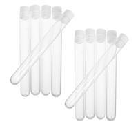 VICASKY Portable Eyelash Brush Storage Box 15pcs Plastic Test Tubes Mascara Wands Tube Holders Travel Kit for Eyebrow and Eye Brushes