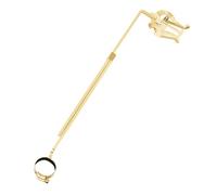 VICASKY Portable Flute Lyre Iron Music Clip Holder for Flute and Clarinet Stable Sheet Music Stand Marching Mellophone Lyre Suitable for Beginners and Professionals Gold