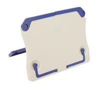 VICASKY Portable Foldable Abs Music Stand Lightweight Blue Sheet Music Holder for Home Students Prevents Neck Pain