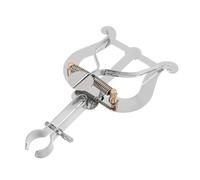 VICASKY Portable French Horn Music Clip Music Holder for Marching Band Wind Instrument Stand Silver Metal Clamps
