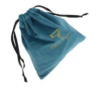 VICASKY Portable Hair Dryer Sleeve Bag with Drawstring Closure Minimalist Design Storage Holder for Travel and Bathroom Protective Hair Dryer Travel Case Blue