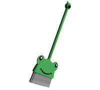 VICASKY Portable Kids Mini Broom in Frog Shape Made of Sturdy Pp and Pet for Effective Cleaning and Organised Housework, for Children’s Desk and Home Use