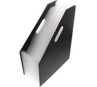 VICASKY Portable Large-Capacity Plastic Accordion Folder for Documents Vertical Standing File Organizer with Design Anti-wear Office Storage Suitable for Home School and Office Use