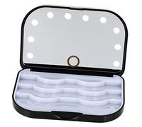 VICASKY Portable Lash Holder Eyelash Box Led Light Simple Cosmetic Organizer for Travel