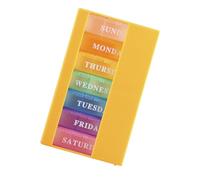 VICASKY Portable Medicine Storage Pill Organizer 7 Compartments Weekly Travel Case Large Capacity Drawer Container for Daily Medication Management and-The-go Use