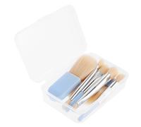 VICASKY Portable Mini Makeup Brush Set with Case for Women, Multi-size Artificial Fiber Brushes, Do Not Shed Easily, for Travel and On-the-go Cosmetic Application