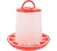 VICASKY Portable Poultry Feeder for Chickens and Ducks Food Container with Cover Easy to Install and Clean Durable Chick Supplies for Feeding and Drinking