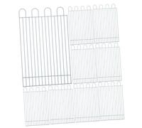 VICASKY Portable Small Pet Playpen Fence Panels for Hamsters and Small Animals Iron and Plastic Enclosure for Indoor Exercise and Play Safe White