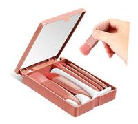 VICASKY Portable Travel Makeup Brush Foundation Applicator Eye Shadow Brush Lip Blush for Facial Makeup Use The Go