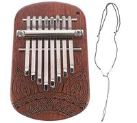 VICASKY Portable with Metal Keys 8-tone Wooden Kalimba Thumb Piano Producing Beautiful and Natural Sounds Mini Finger Piano for Beginners and Boys and Girls for Outdoor and Recording