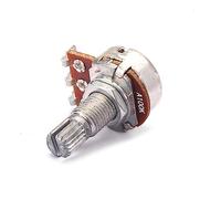VICASKY Potentiometer Assortment Kit Shaft Knob Audio Taper Potentiometers Linear for Guitar Breadboard Compatible Split Shaft Coarse Knurling