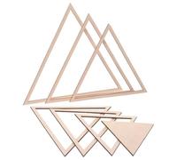 VICASKY Pottery Molds with Precise Geometric Forming Triangular Wooden for Handbuilding Plates and Easy Handbuilding Design Beige Clay Suitable for Ceramic Cutting and Blank Modeling