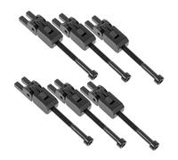VICASKY Professional Guitar Accessories 6pcs Tremolo Bridge Saddles Black for Electric Guitars Sturdy Zinc Alloy Construction