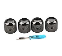 VICASKY Professional Guitar Volume Tone Knob Replacement Potentiometer Control Caps for Guitar Black