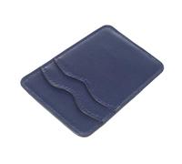 VICASKY PU Leather Dual Slot Phone Card Holder Strong Adhesive Back Sticker Wallet for Women Credit Id Case Compatible with Wireless Charging and Multiple Phone Models Stylish Dark Blue