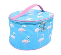 VICASKY Pu Travel Makeup Bag Flamingo Cosmetic Organizer Toiletry Pouch Zippers