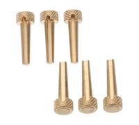VICASKY Pure Copper Guitar Bridge Pins Acoustic Guitar String Pins 6pcs Set Metal Storage Box and Enhanced Sustain