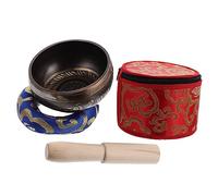 VICASKY Pure Sound Meditation Bowl Tibetan Singing Bowl Set for Home Easy to Carry for Friends Random Color