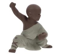 VICASKY Purple Clay Adornment Desktop Ornament Ceramic Tea Pet Decoration Chic Tea Pet Easy to Store Practical Lightweight