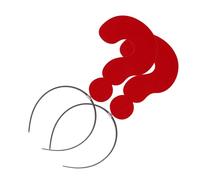 VICASKY Question Mark Hair Headband 2Pcs, Red Lightweight Cloth Party Accessory for Birthdays and Group Photos, Comfortable Fit for and Women