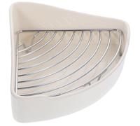 VICASKY Rabbit Guinea Pig Hamster Potty Small Pet Cage Supply Ceramic Pet Toilet Triangle Corner Shape with Electroplated Internal Grid Prevents Tipping Suitable for Office and Kitchen Use