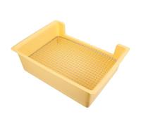 VICASKY Rabbit Litter Box Bunny Cage Toilet Plastic Metal Rectangular Yellow Large Activity Space Toilet Training for Rabbits and Small Pets Kitchen Bathroom