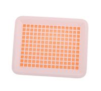 VICASKY Rabbit Litter Box Plastic Pet Toilet Small Size Spill-proof Rectangular Potty Tray for Hamsters Guinea Pigs Rabbits in Pink and White