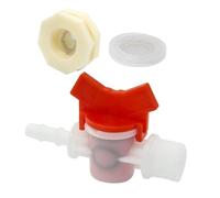 VICASKY Rabbit Water Feeder Connector Kit Easy to Install Barb Ball Valve for Drinking Water Systems Compatibility for Rabbit Watering Supplies Durable Plastic Construction with Washer for