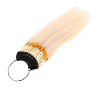 VICASKY Real Hair Dye Palette Human Hair Sample Bundles for Dye Testing Straight Samples Testing Rings for Salon Practice