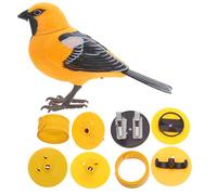 VICASKY Realistic Electronic Bird with Light and Sound Sensor Lifelike Chirping Bird Adornment for S Independent Play and Nature Exploration Bright Interactive Plaything for Boys
