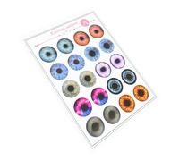 VICASKY Realistic Round Doll Eyeball Stickers for Bjd Dolls and Pupils Easy to Use Paper Craft Eyes Creative and Detailed Craft Supplies