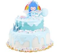 VICASKY Realistic Simulation Cake Artificial Dessert Model for Boys and Girls Pretend Play Cake Toy Craft Making Birthday Photo Props