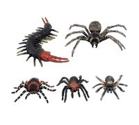 VICASKY Realistic Simulation Spider and Centipede for Halloween Safe Fake Animal Models for Learning and Pretend Play Fall Resistant for Festive Decorations