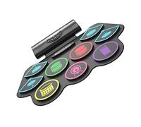 VICASKY Rechargeable Electronic Drum Set Practice Drum Pad Dual Speakers Boys and Girls Kit for Fun