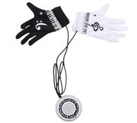 VICASKY Rechargeable Piano Gloves with Speaker Fingerless Design for Music Creators Instrument Sounds Rhythms and Demo Songs Relaxation and Daily Use